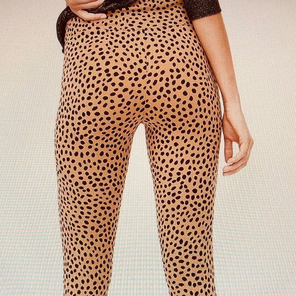 J. Crew Brown and Tan Leopard Print Leggings - Picture 2 of 7
